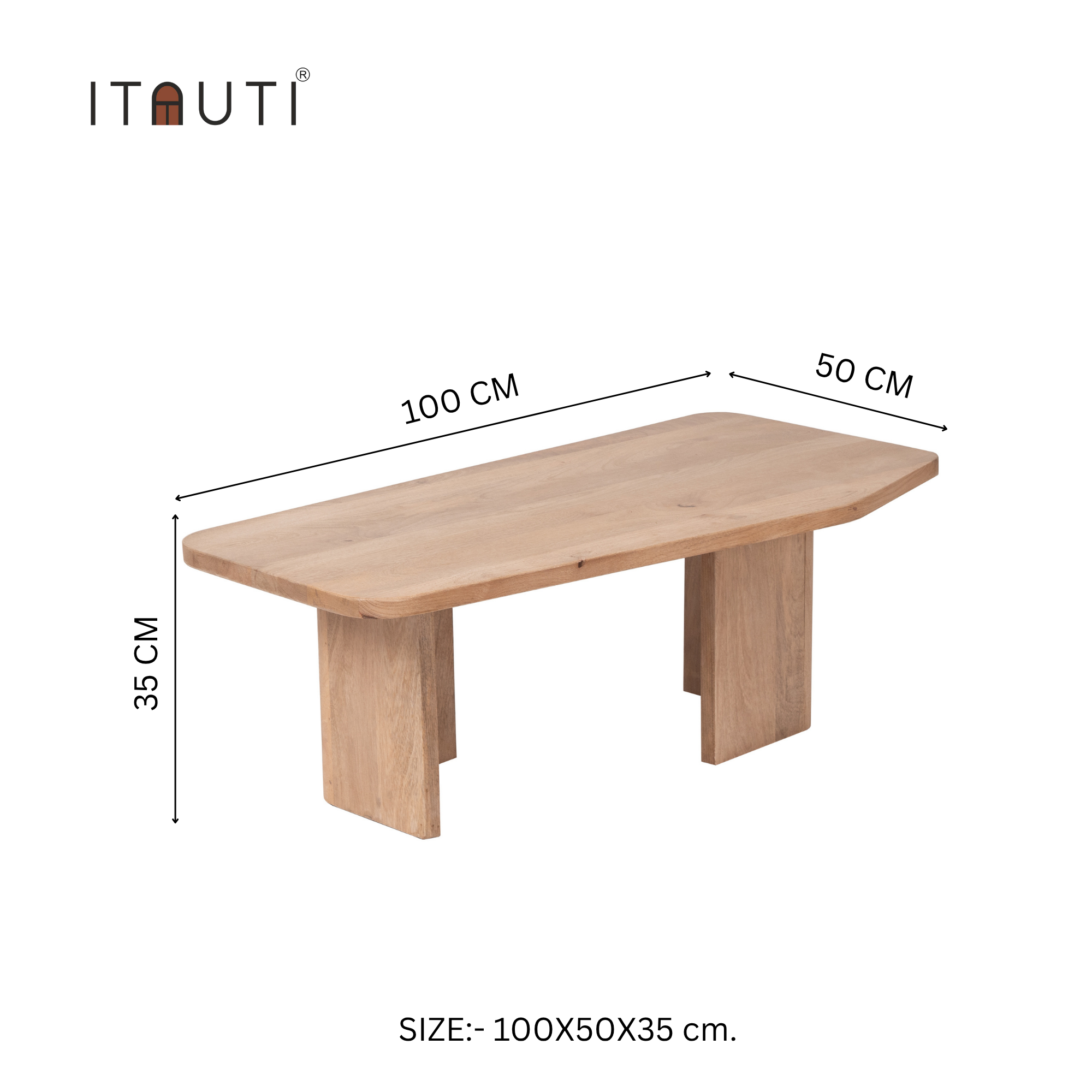 Mango Wood Rectangular  – Coffee Table
