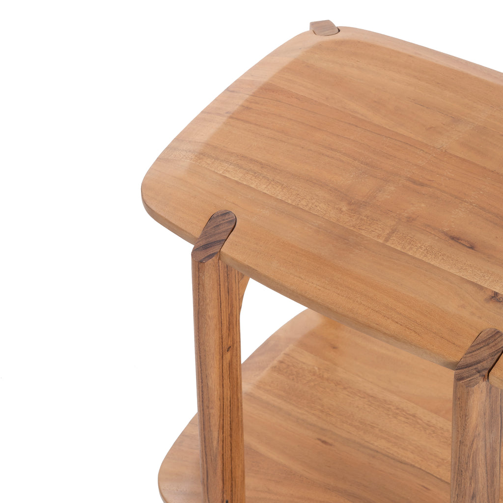 Acacia Wood Side Table