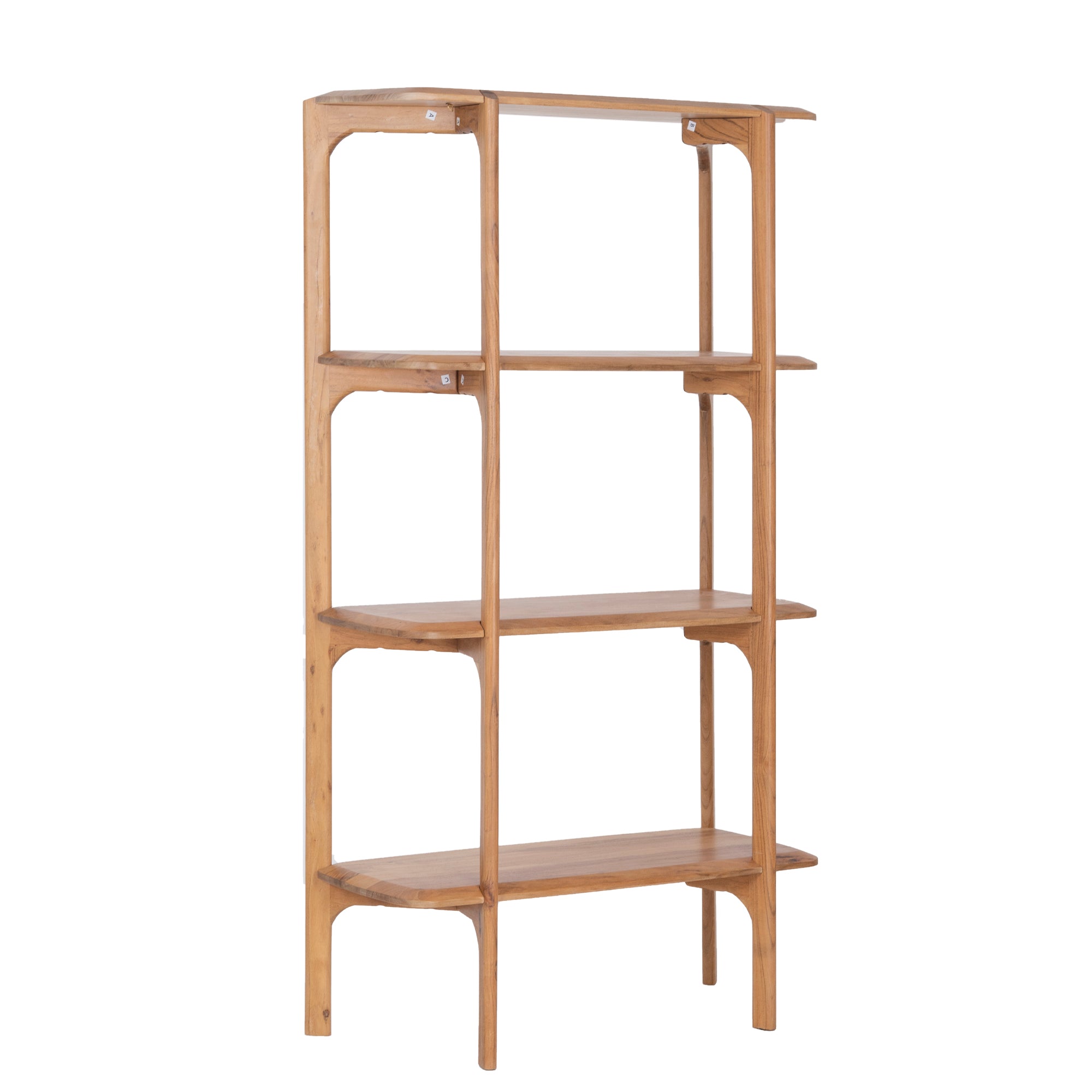 Acacia Bookshelf-Minimalist Open Shelving Unit for Living Room, Office & Home Decor