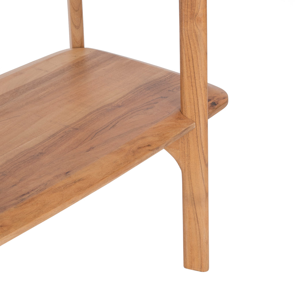 Acacia Bookshelf-Minimalist Open Shelving Unit for Living Room, Office & Home Decor