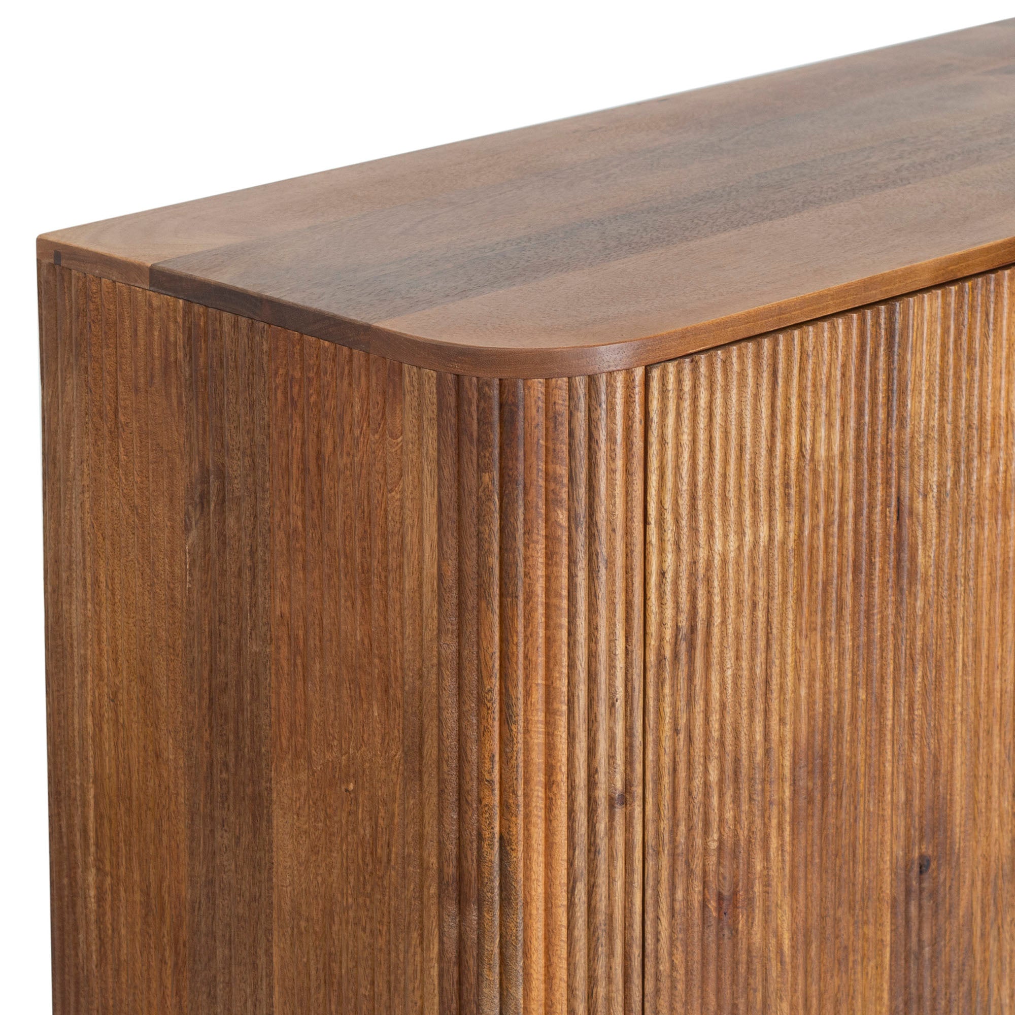 Fluted Wood Sideboard