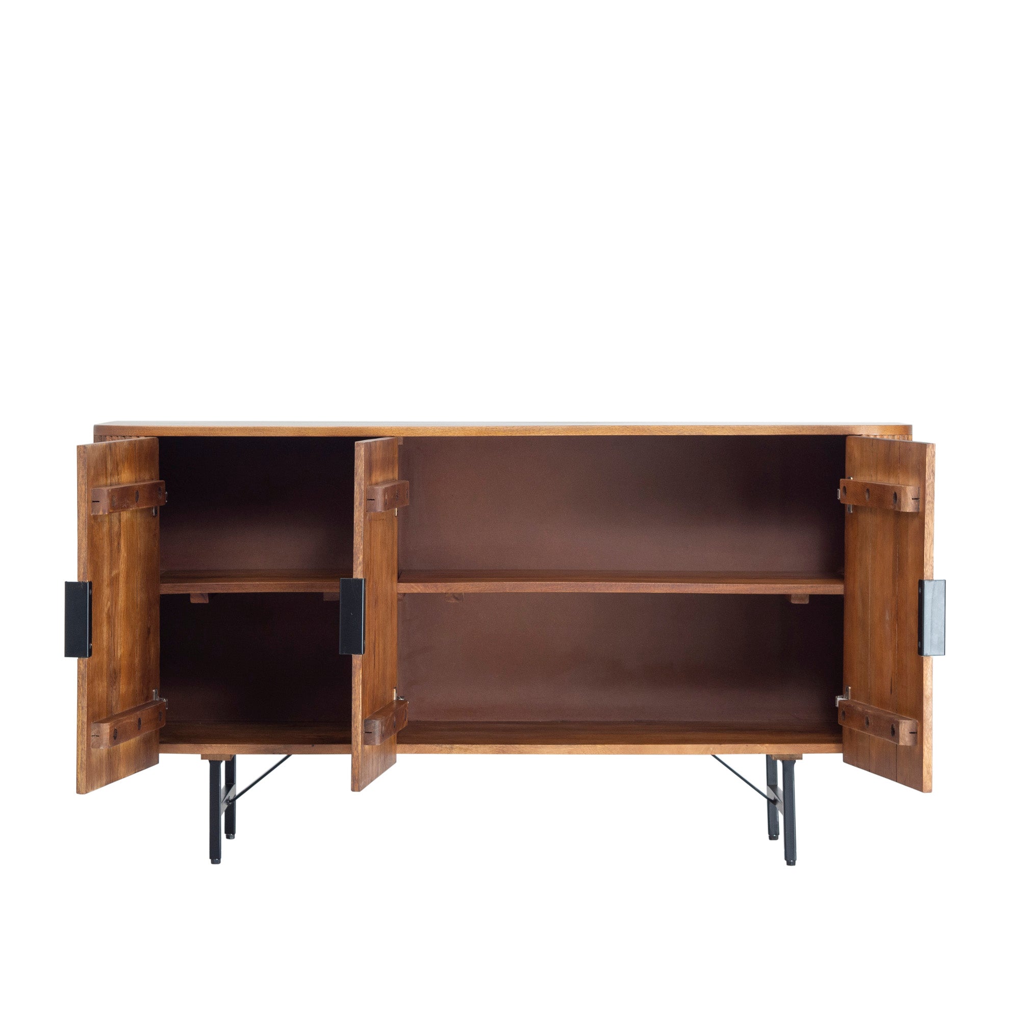 Fluted Wood Sideboard