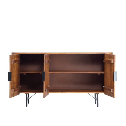Fluted Wood Sideboard