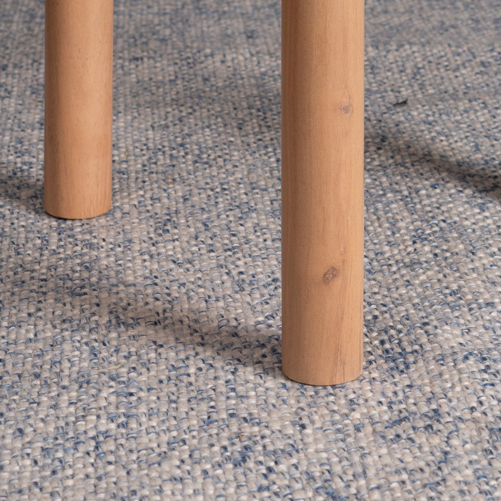Acacia Wood Round Side Table