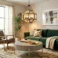 Farmhouse Wood Chandelier, Rustic Wooden Chandelier Light