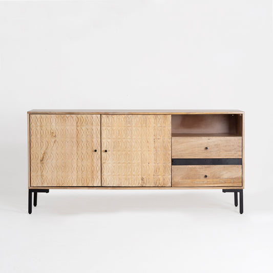 Handcrafted Mango Wood Sideboard