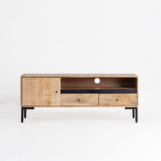 TV Unit with Drawers & Open Shelf
