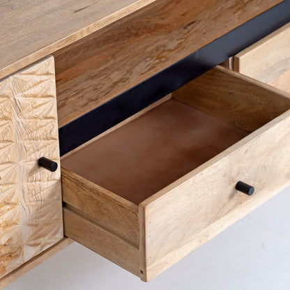 TV Unit with Drawers & Open Shelf