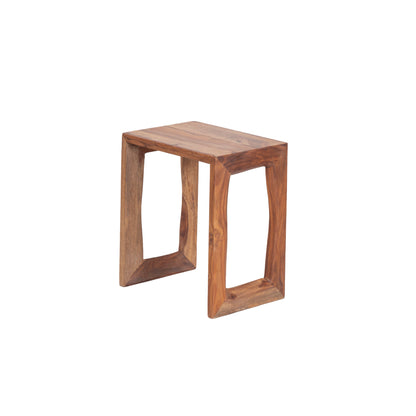 Sheesham Wood Nesting Table Set of 2 – Handmade Solid Wood Side Tables for Living Room