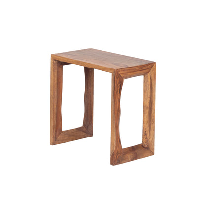 Sheesham Wood Nesting Table Set of 2 – Handmade Solid Wood Side Tables for Living Room