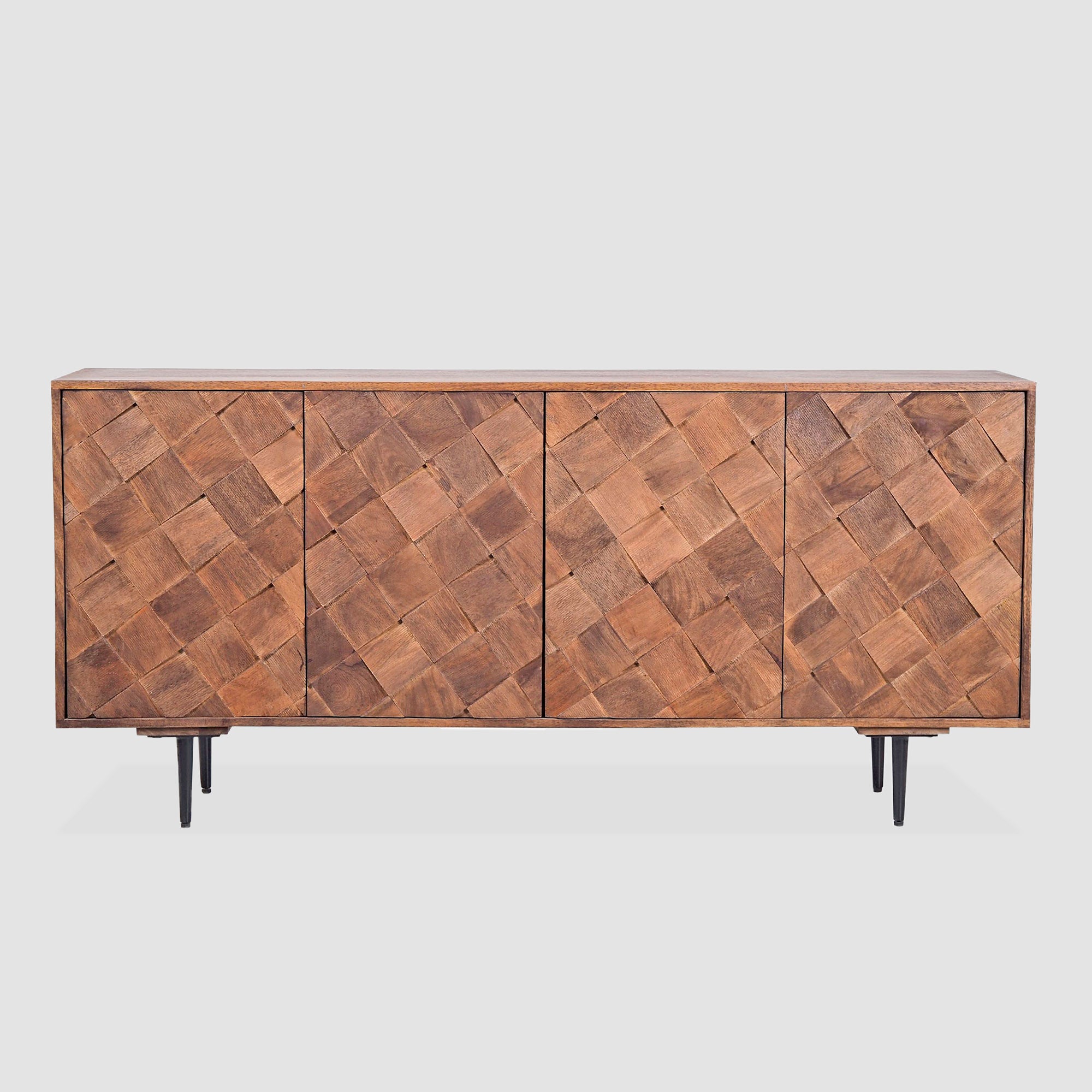 Textured Wood Sideboard