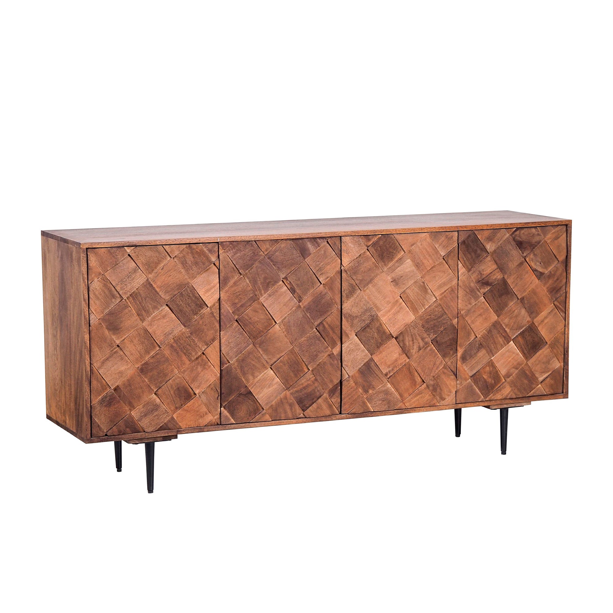 Textured Wood Sideboard