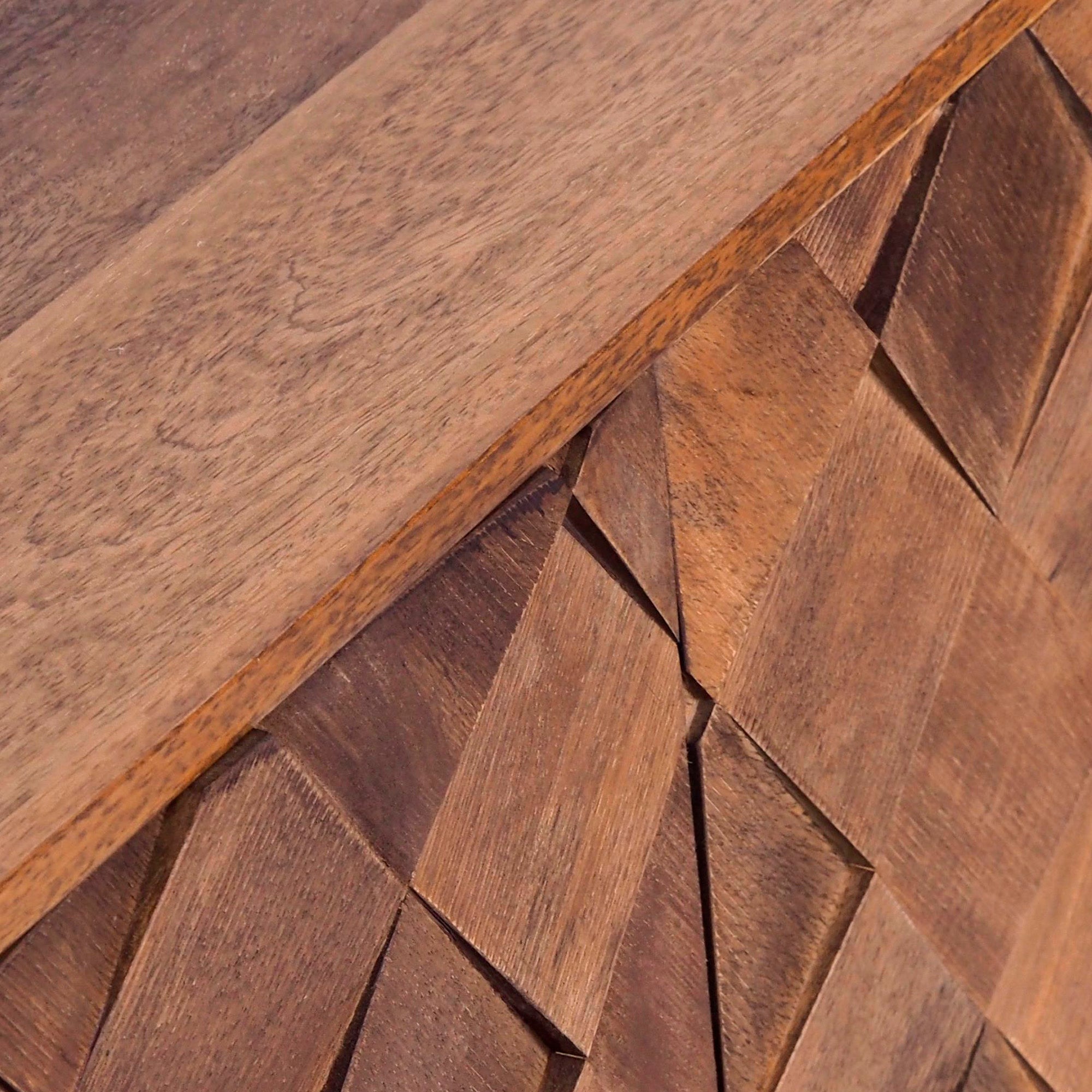 Textured Wood Sideboard