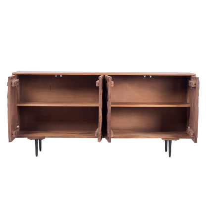 Textured Wood Sideboard