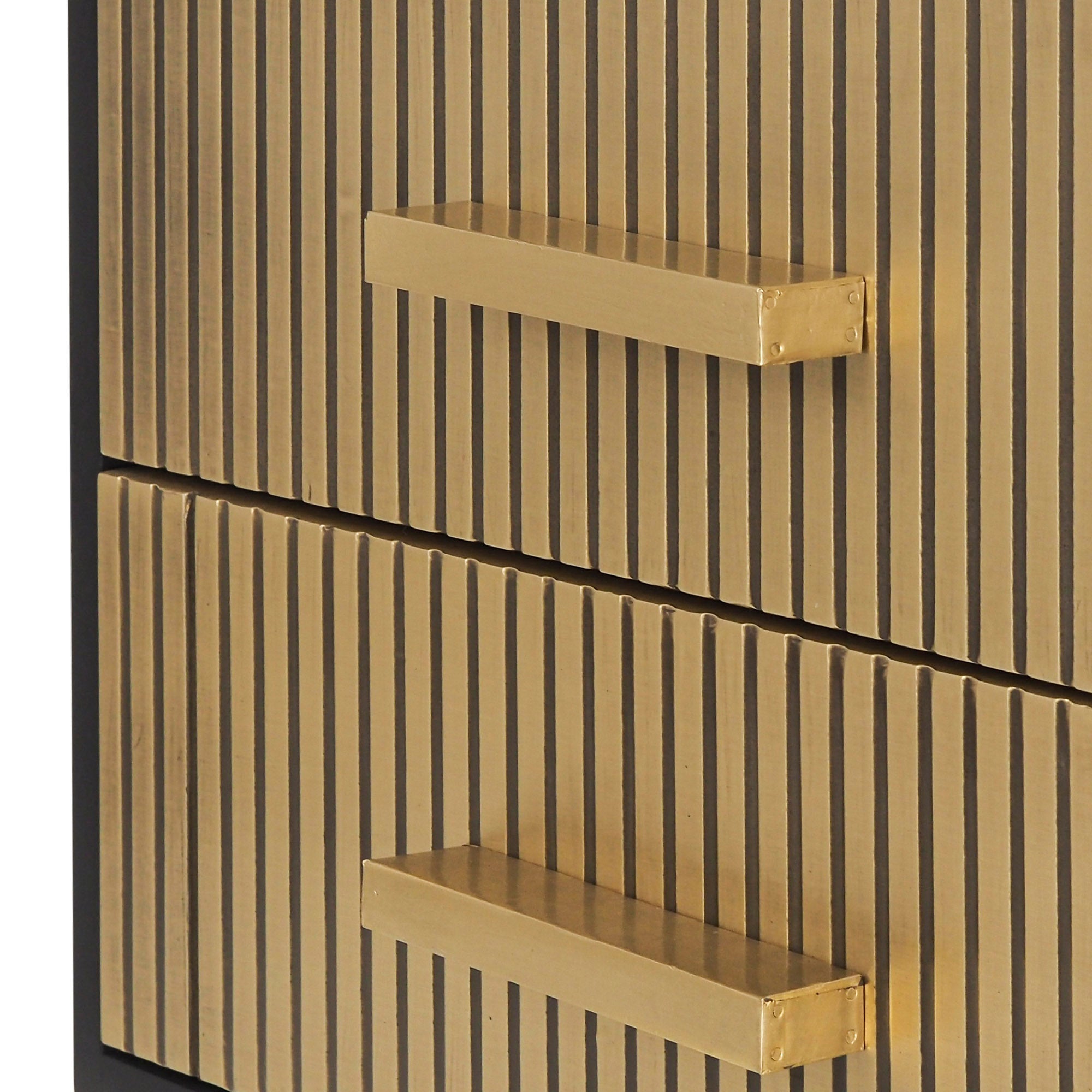 Auris Metal-Leg Bedside Table – 2 Drawers