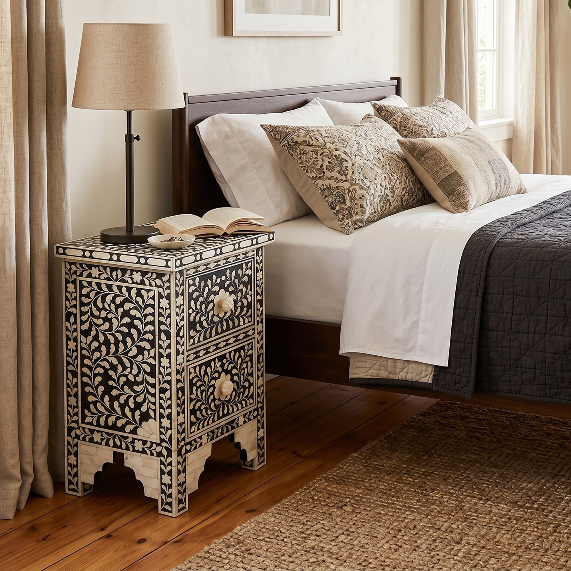 Bedside Table 2 Drawer