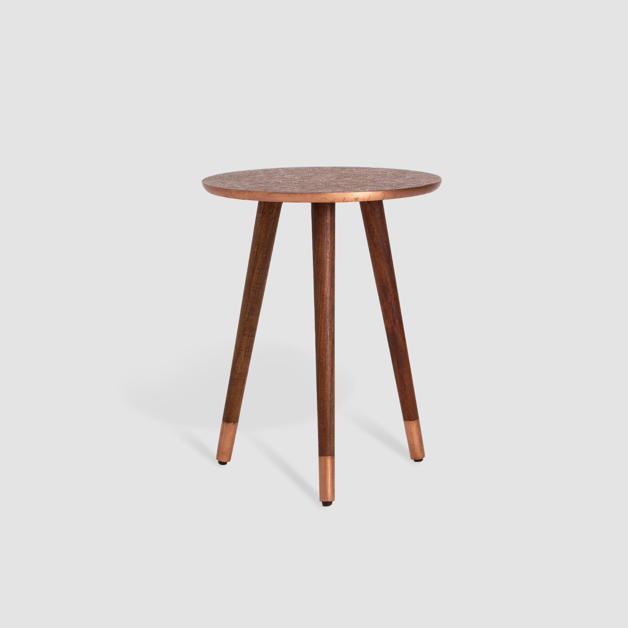 Metal Cladding Side Table