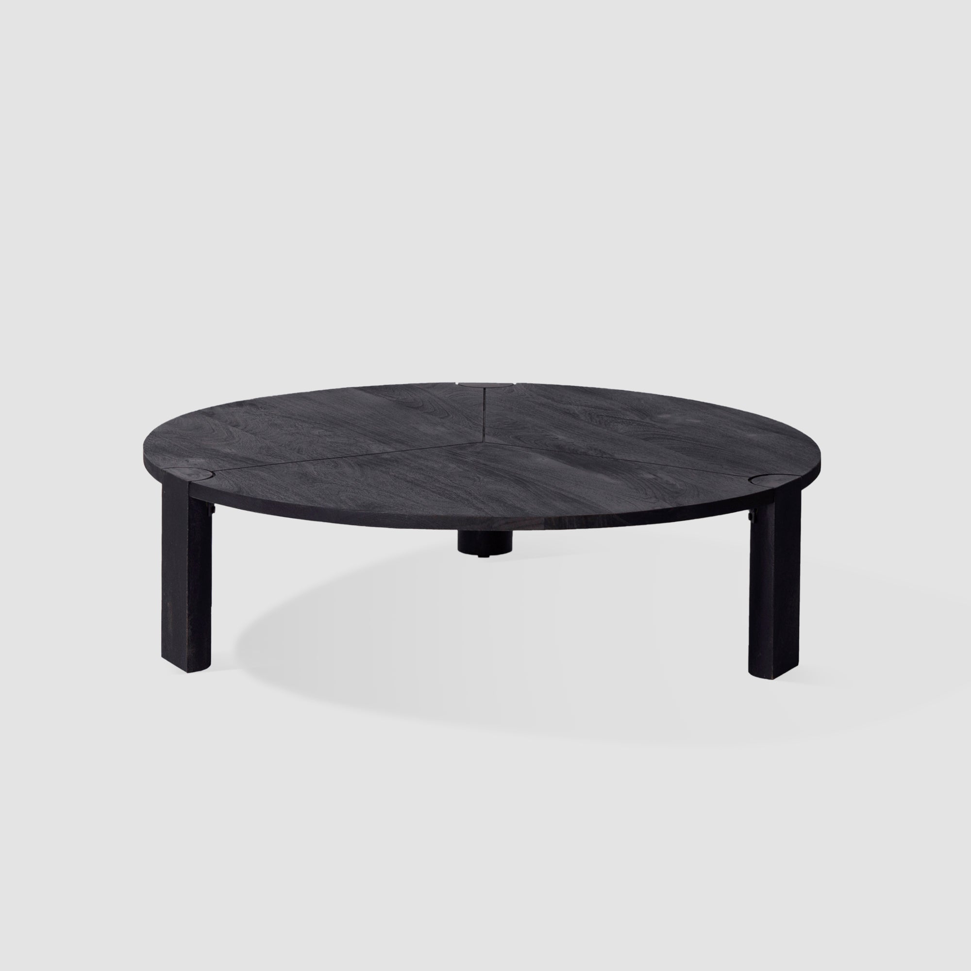 Round Black Coffee Table
