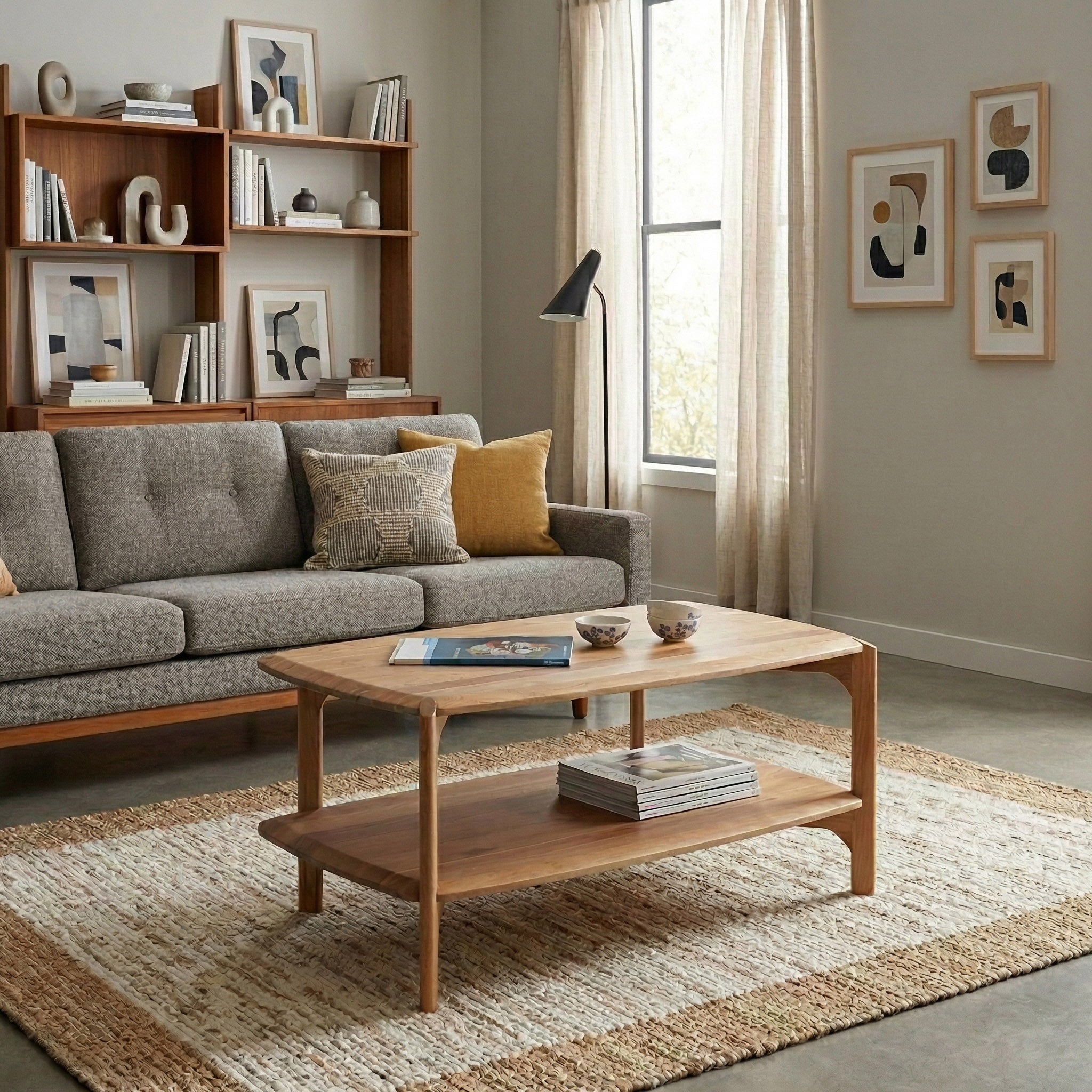 Acacia Wood Coffee Table