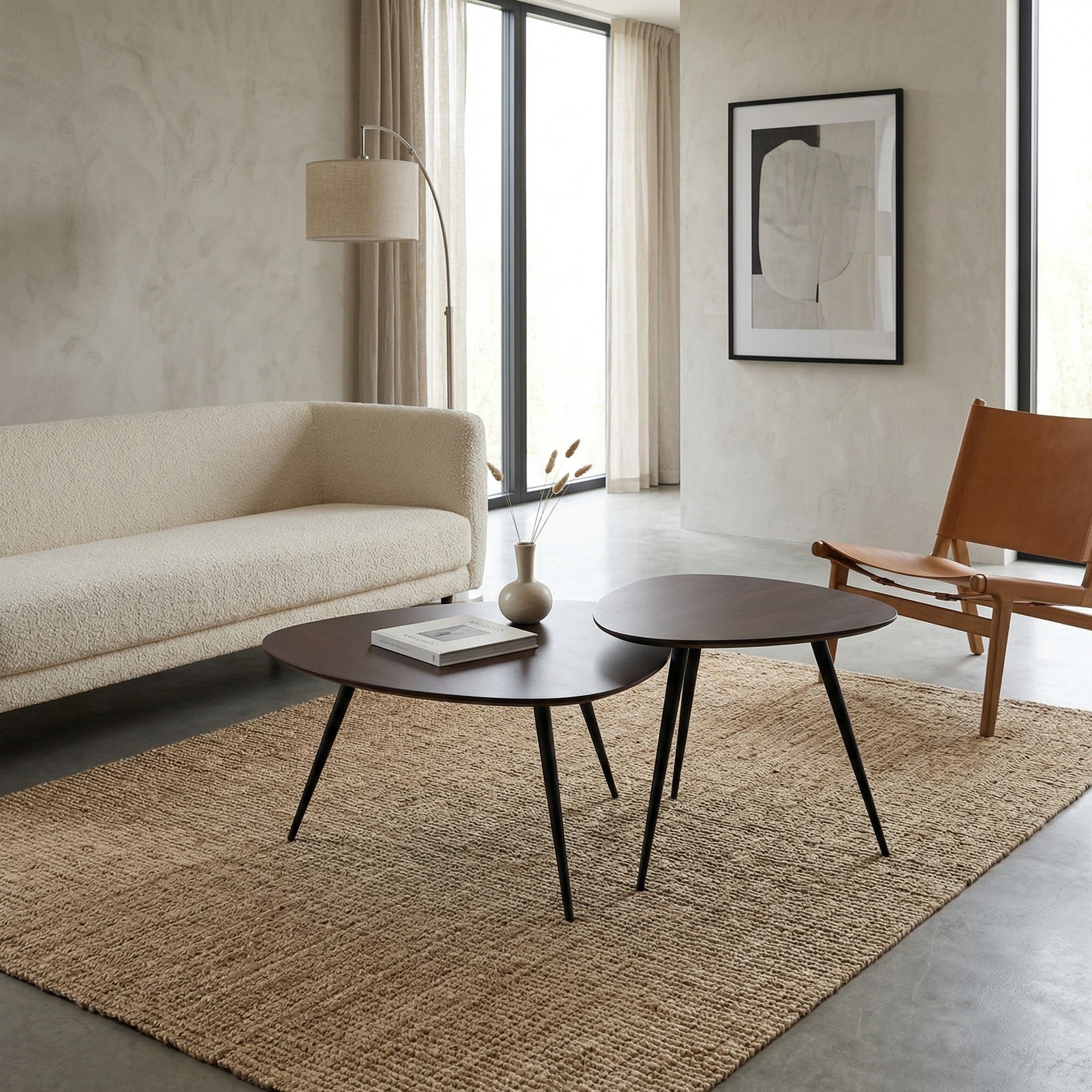 Modern Nested Coffee Table Set