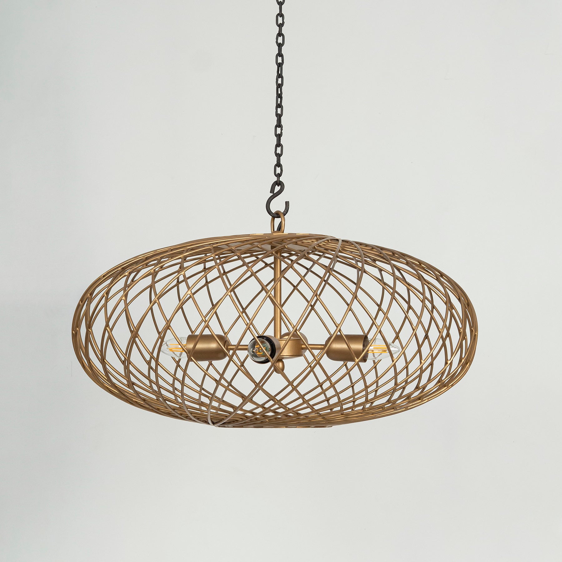 Gold Scorpion Pendant Light, Modern Wire Chandelier