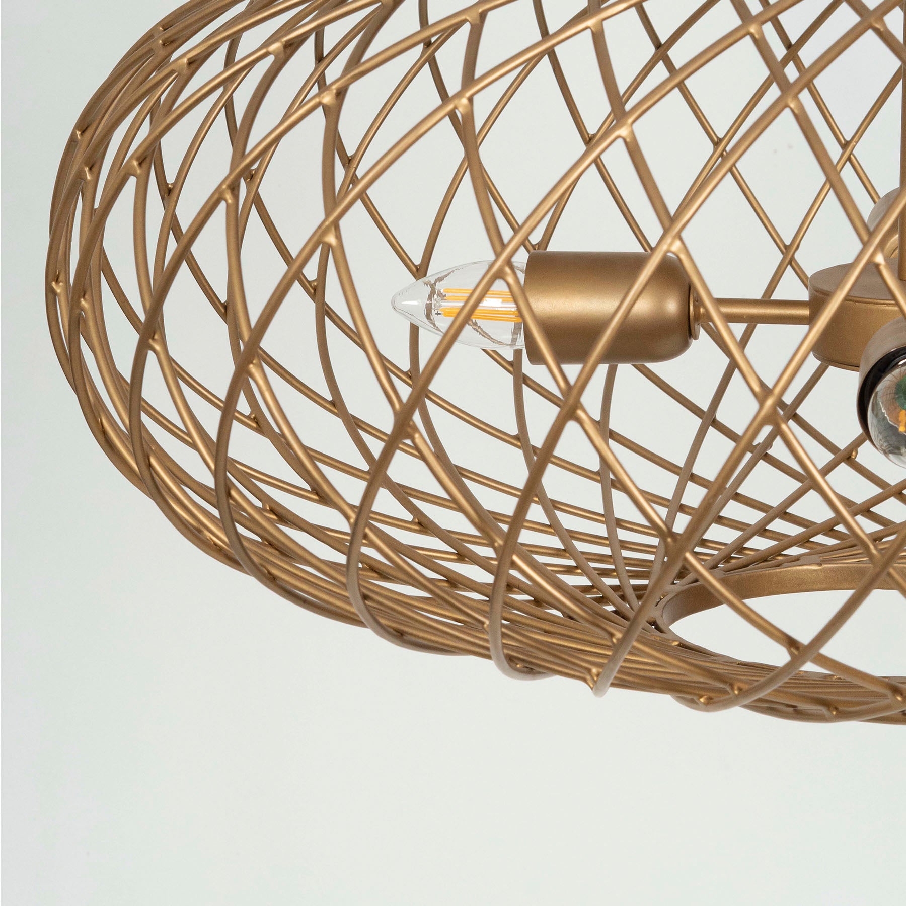 Gold Scorpion Pendant Light, Modern Wire Chandelier