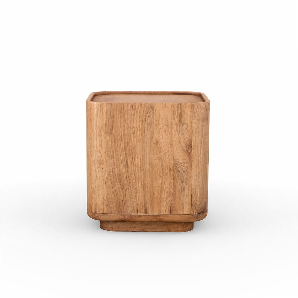 Solid Wood Side Table – Natural, Walnut Mango Wood Finish – Itauti