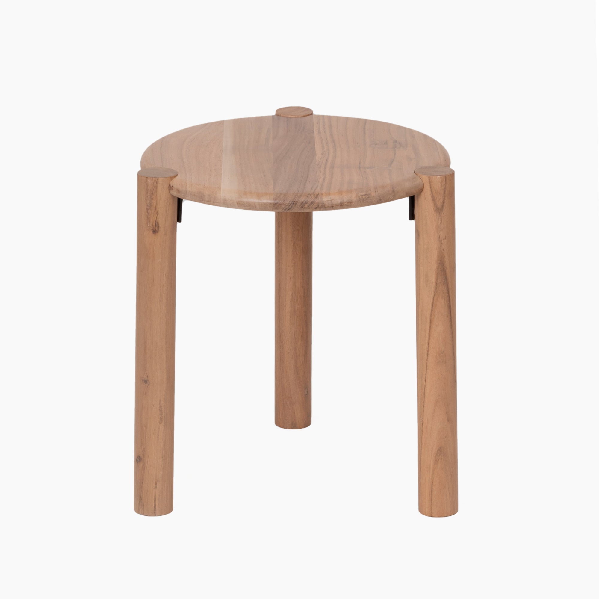 Acacia Wood Round Side Table