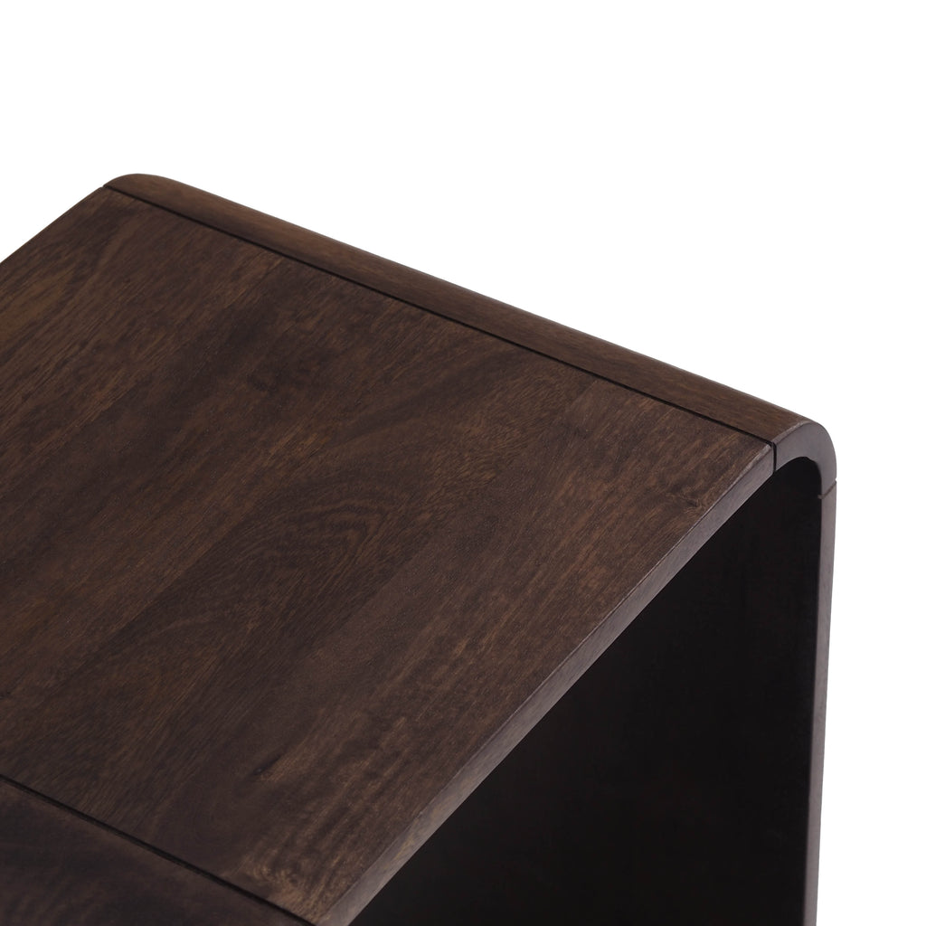 Nested Wooden Side Tables Set of 2