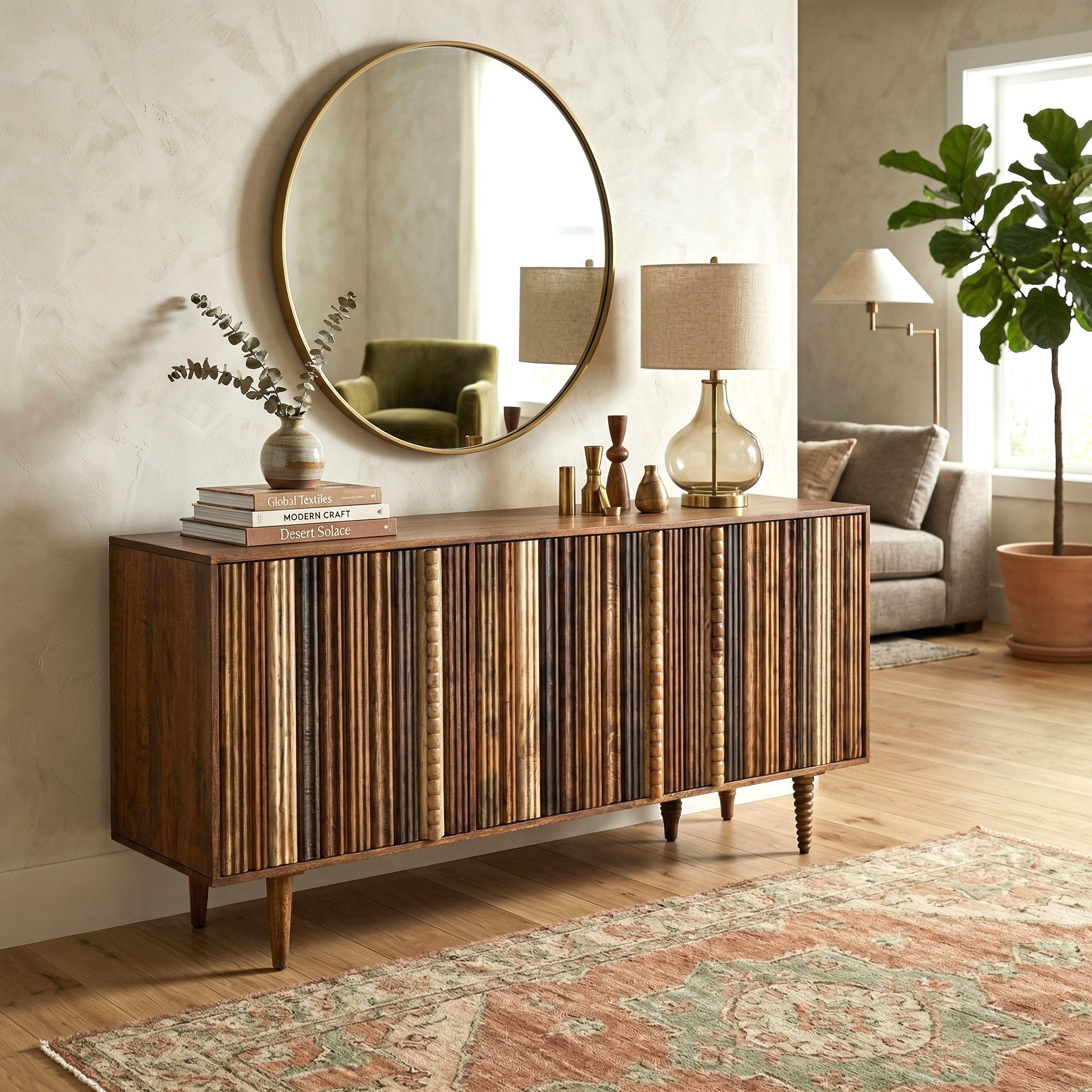 Artistry in Every Grain Sideboard