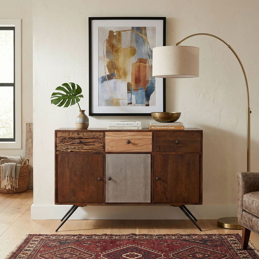 Mango Wood Sideboard Cabinet
