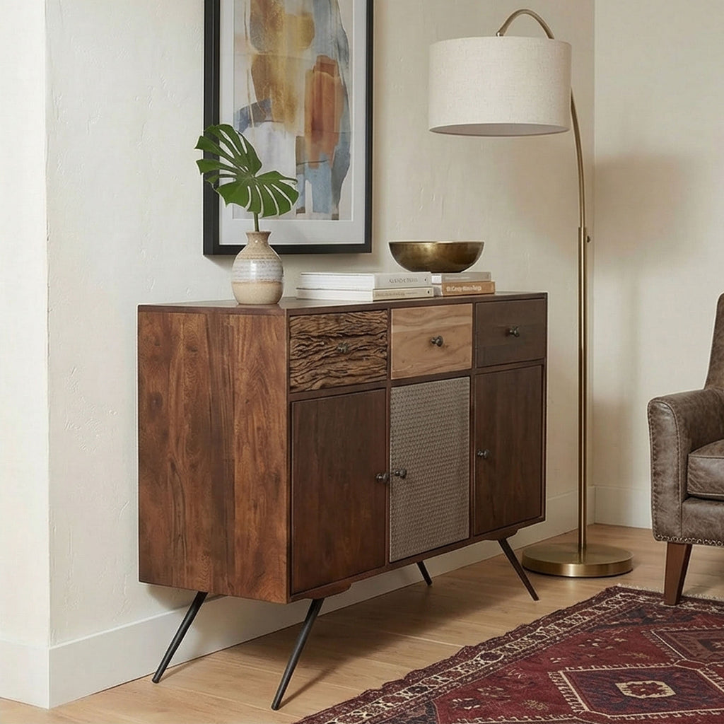 Mango Wood Sideboard Cabinet