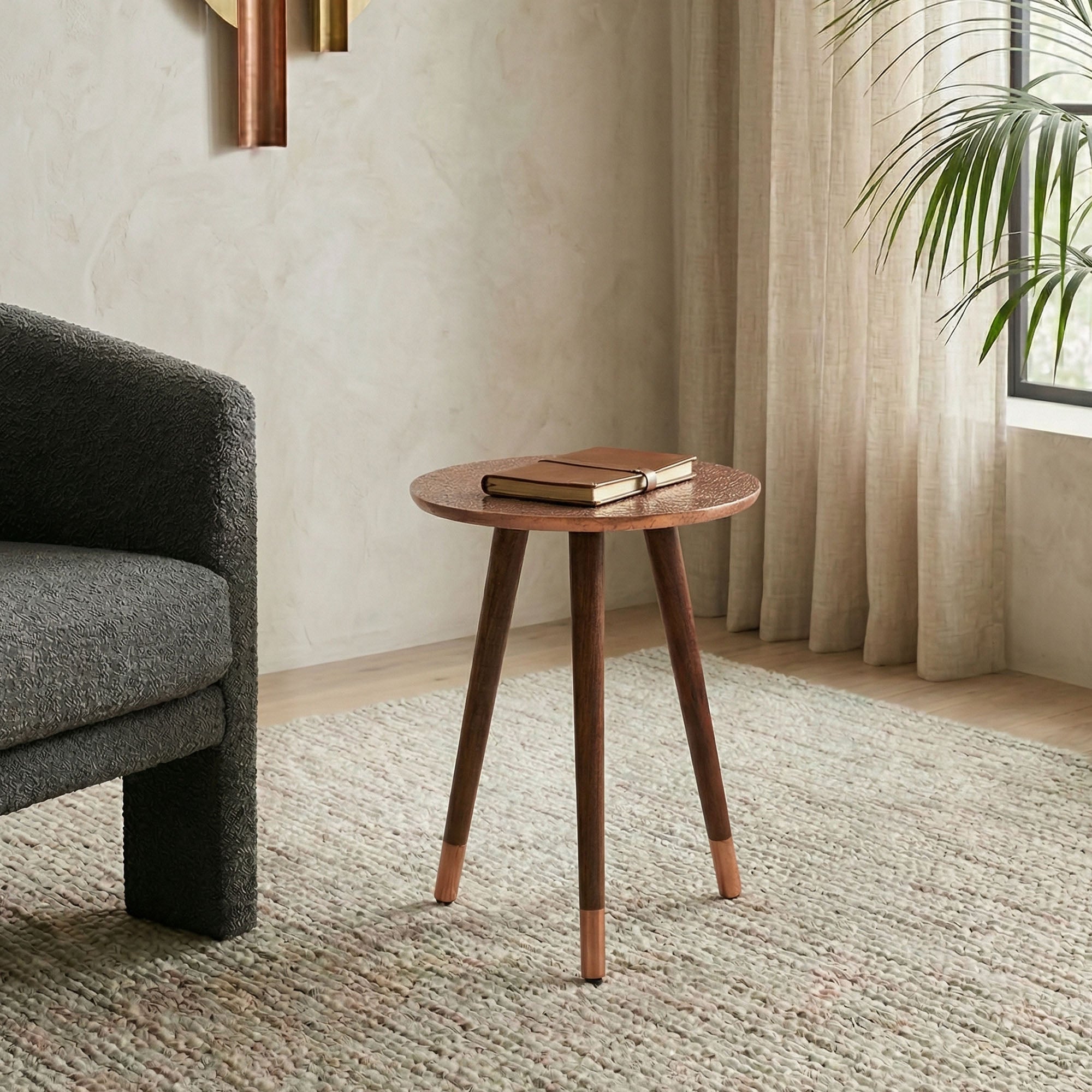 Metal Cladding Side Table