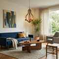 Jute Rope Chandelier, Rustic Rope Light Fixture