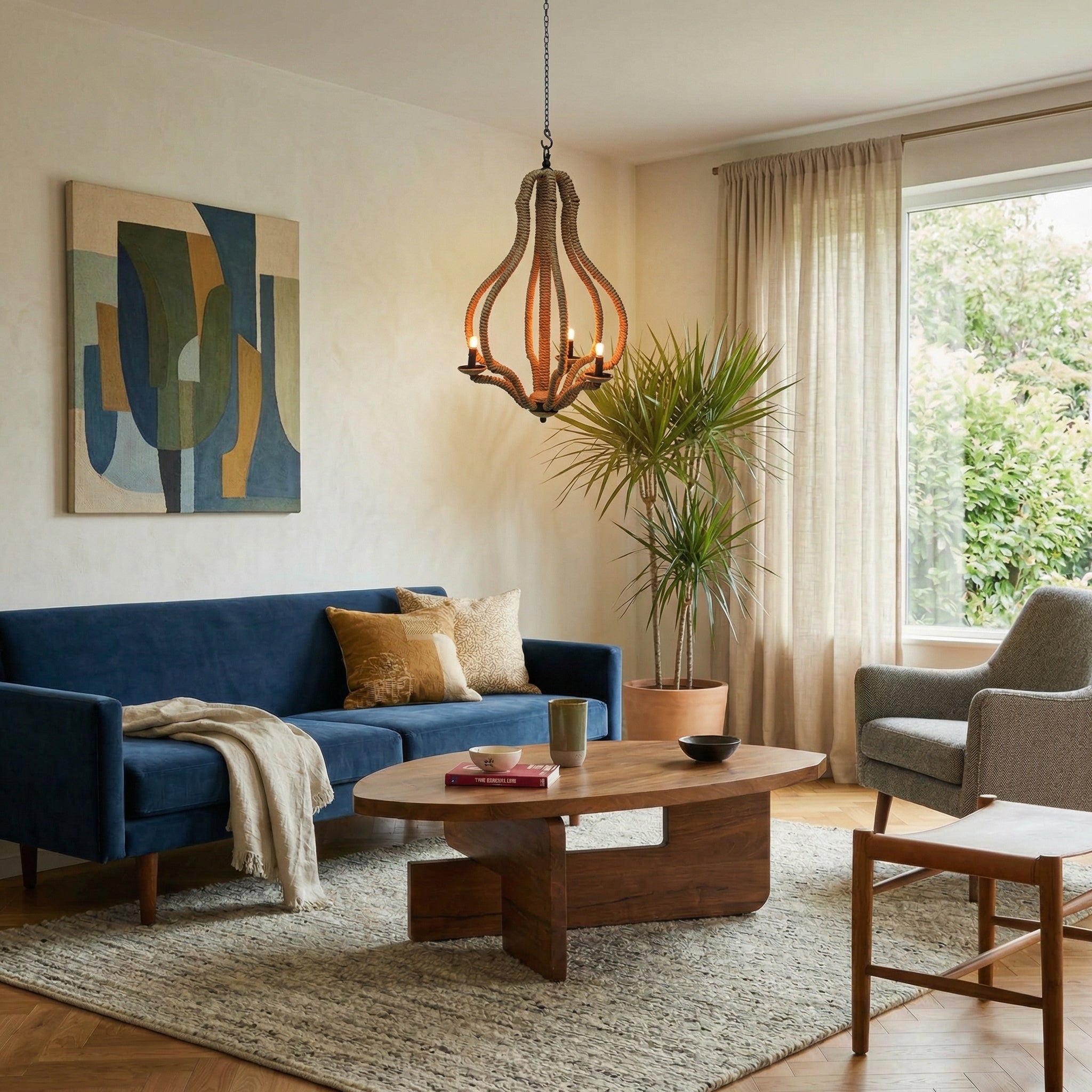 Modern Mango Wood Coffee Table