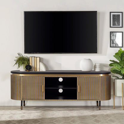 Gold & Black TV Cabinet