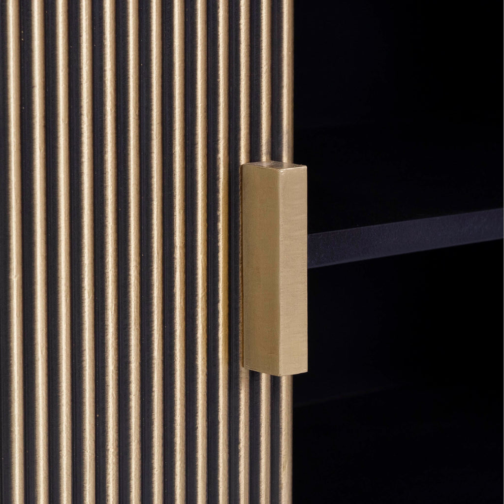 Gold & Black TV Cabinet