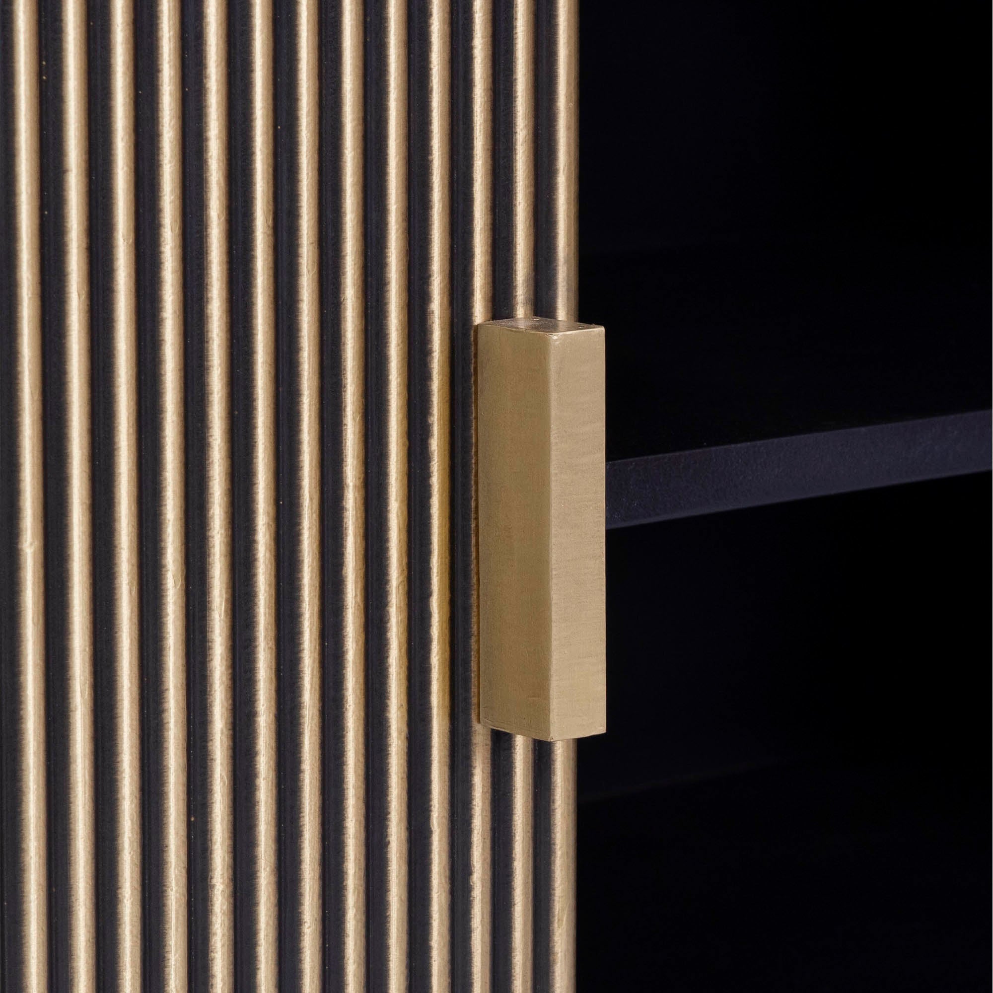 Gold & Black TV Cabinet