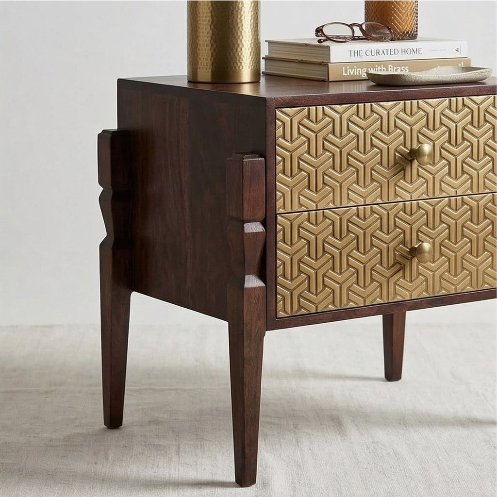 Luxury Mango Wood Nightstand