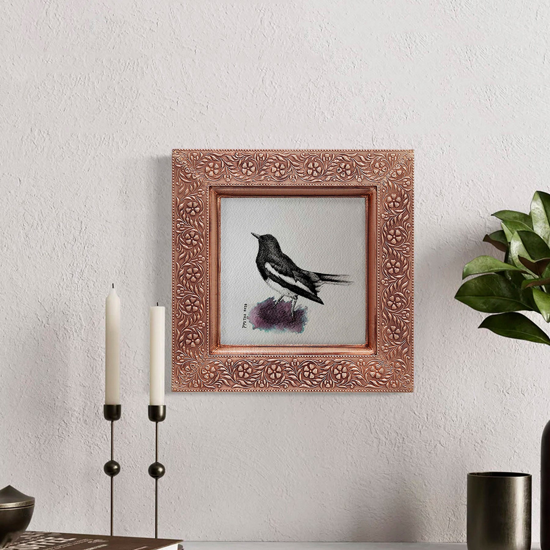 Handcrafted Metal Cladding Photo Frame