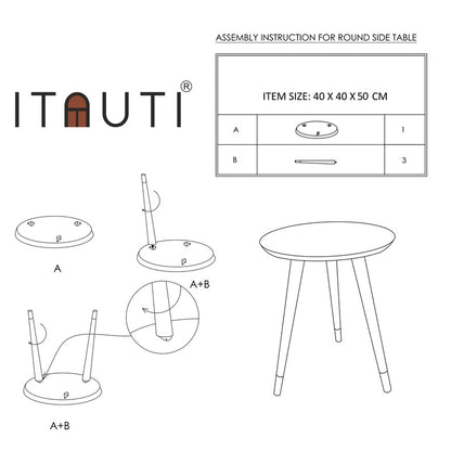 Metal Cladding Side Table