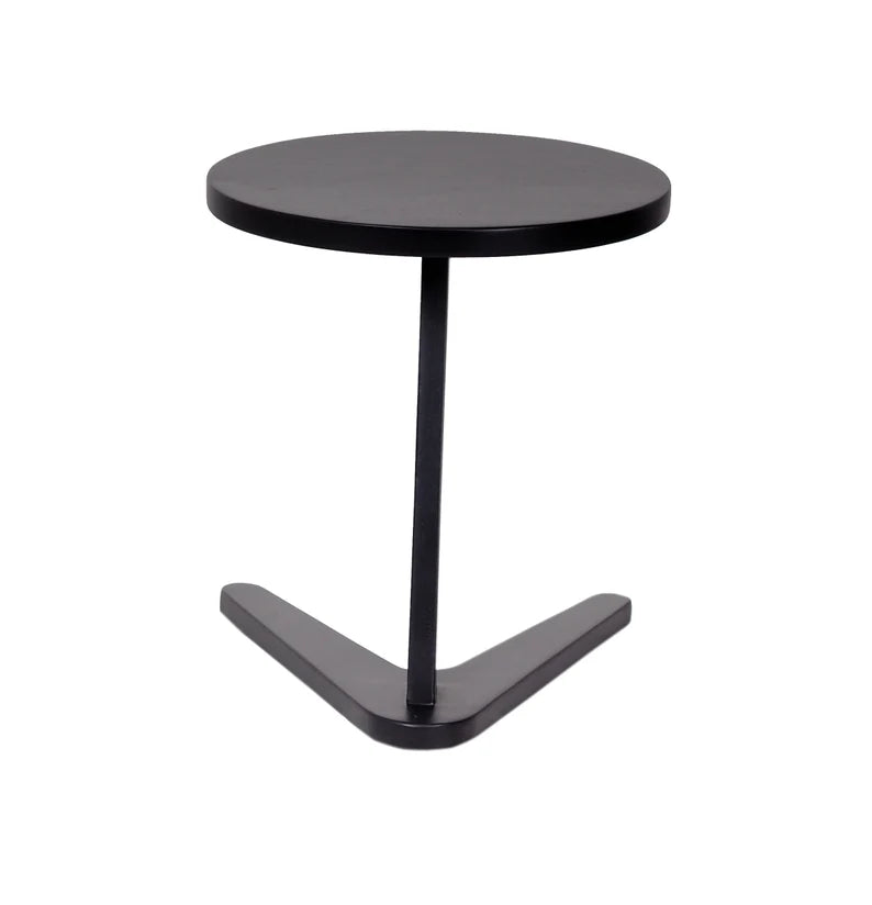 Wooden Side Table with Round Top