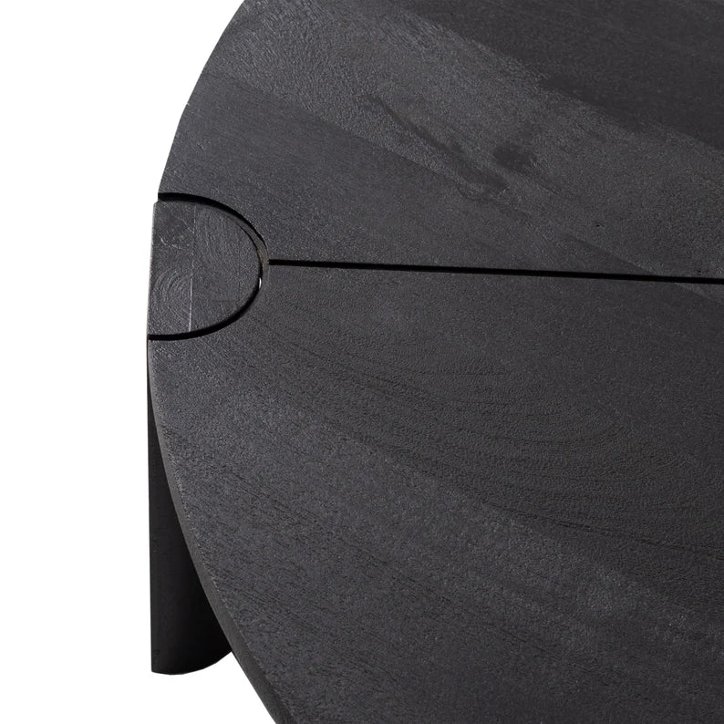 Round Black Coffee Table
