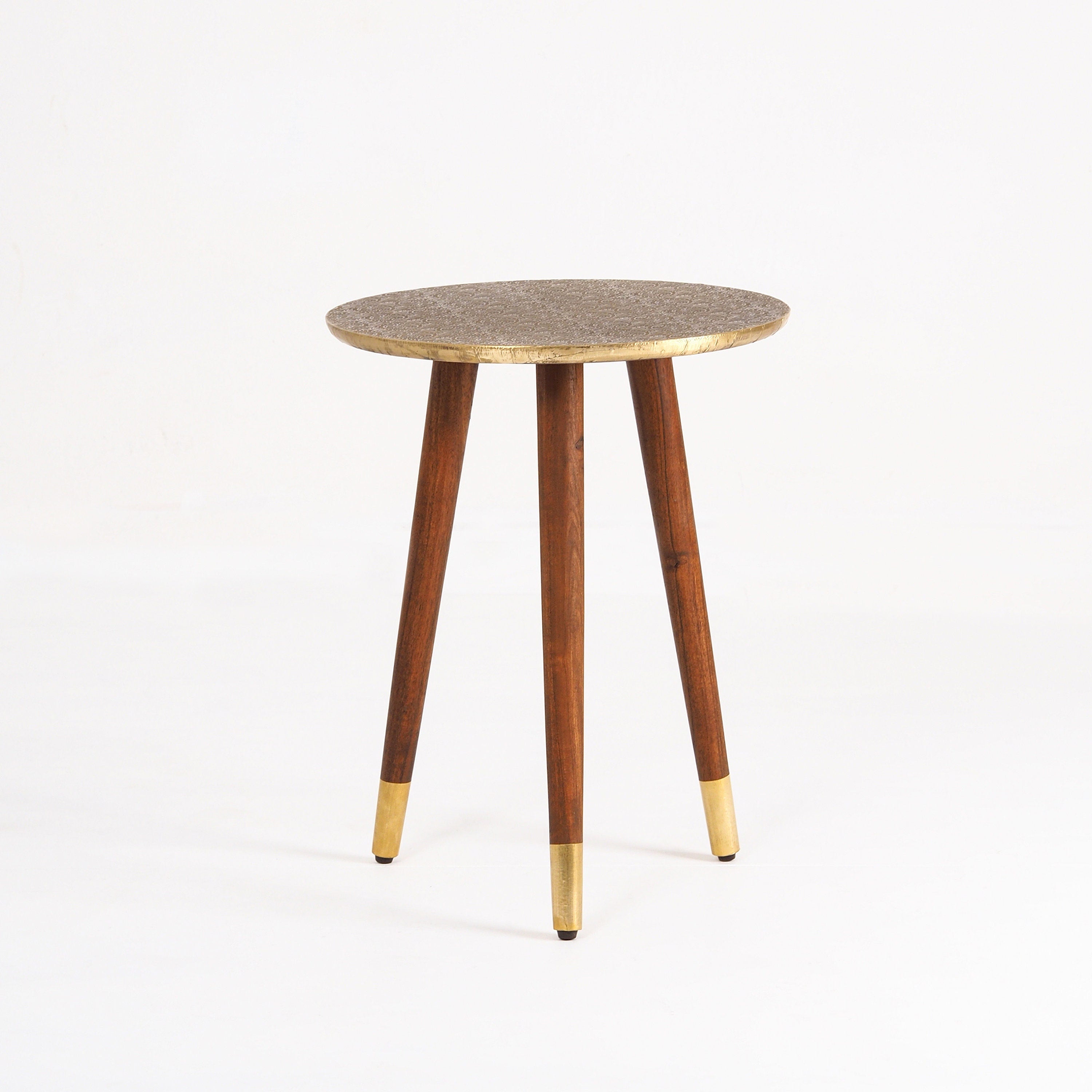 Brass-Copper cladding Side Table