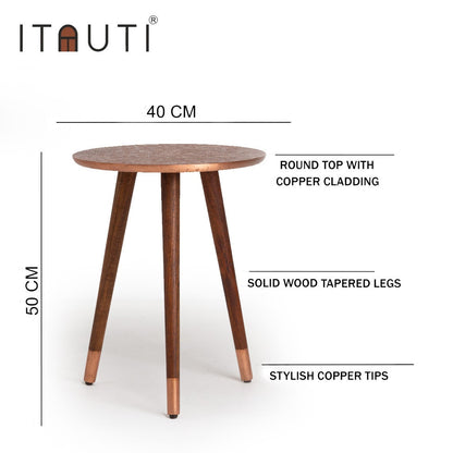Metal Cladding Side Table