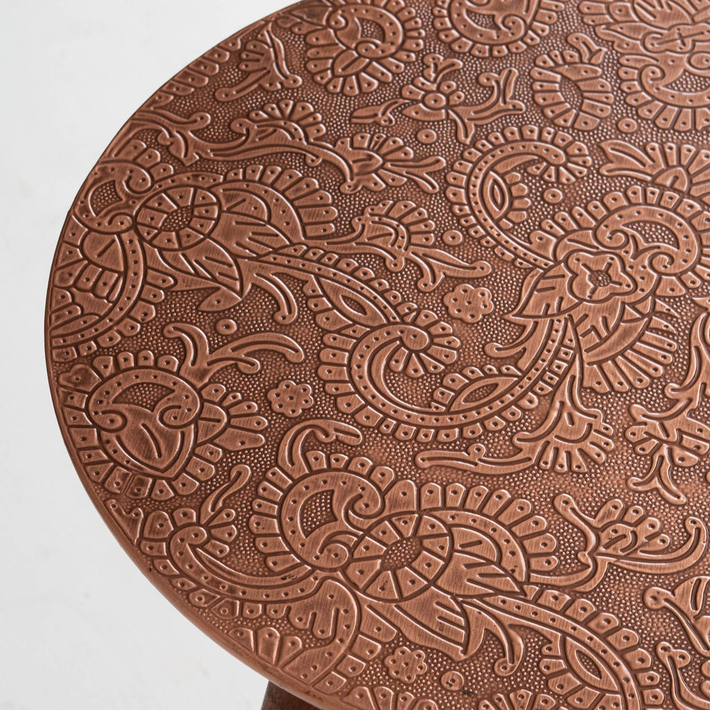 Metal Cladding Side Table