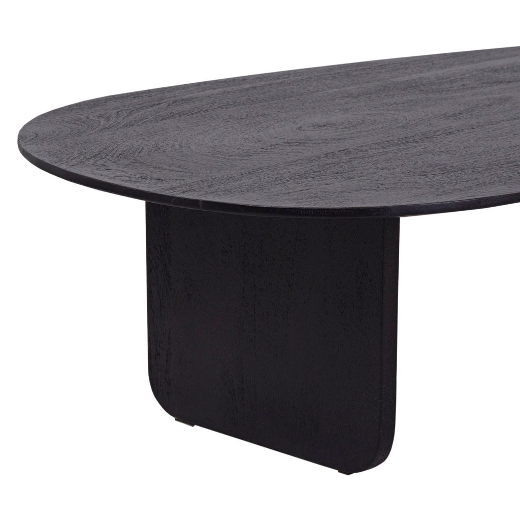 Organic Shape Solid Wood Black