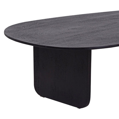 Organic Shape Solid Wood Black