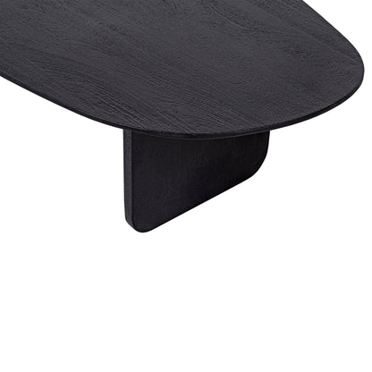 Organic Shape Solid Wood Black