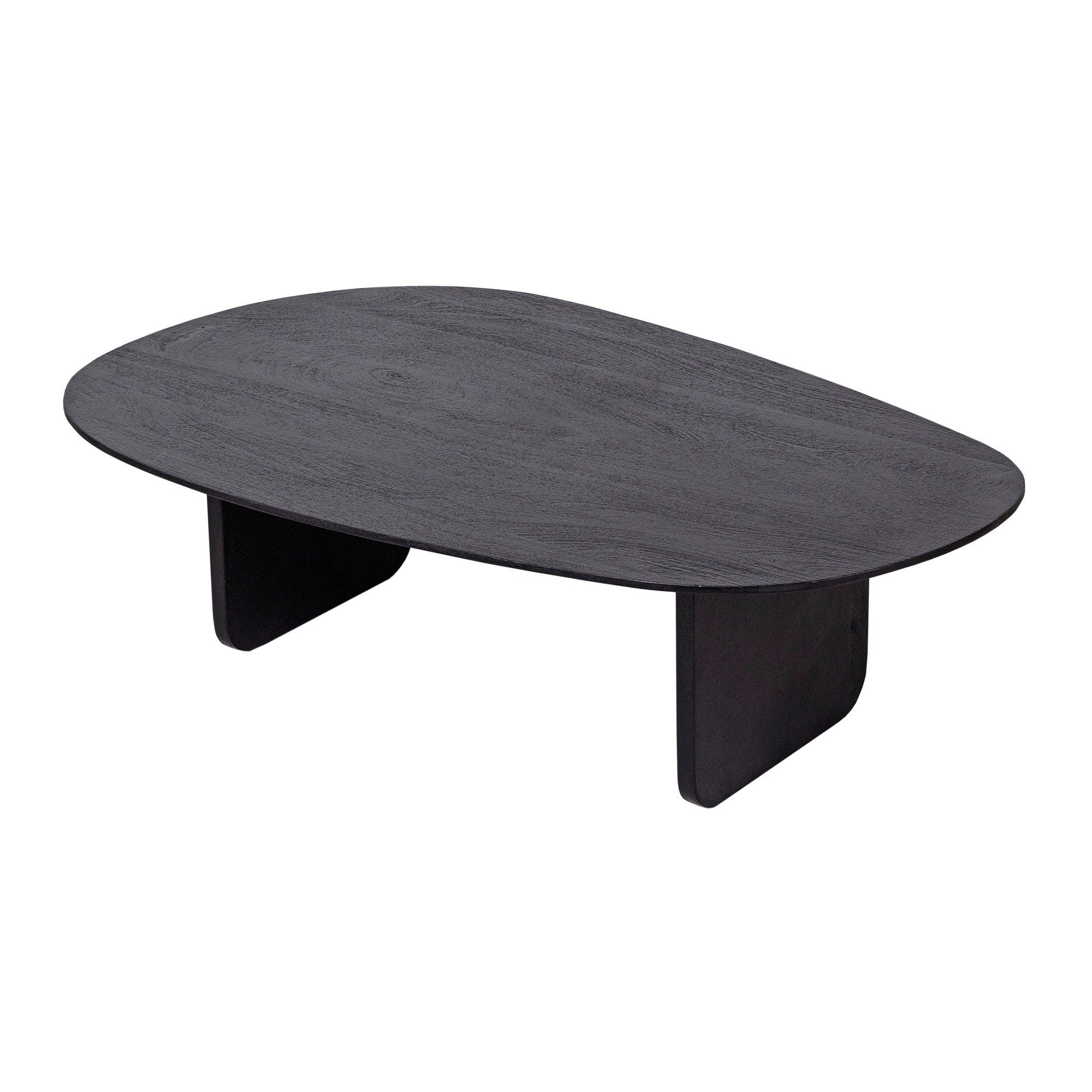 Organic Shape Solid Wood Black